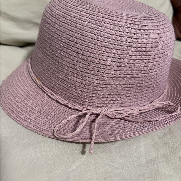D&Y Purple Pink Women's‎ Paper Straw Cloche Hat - Picture 2 of 6